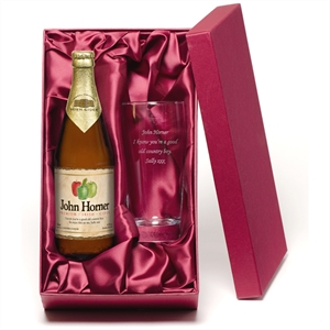 Personalised Cider Gifts with Modern Label