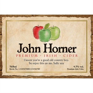 Personalised Cider Labels with Modern Design