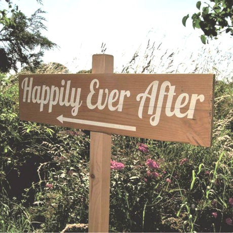Personalised Country Style Wedding Signpost