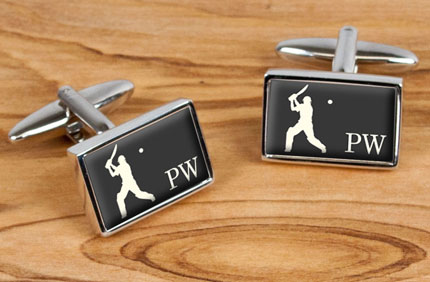 Personalised Cricket Cufflinks