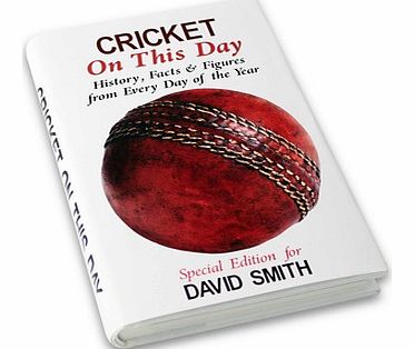 Personalised Cricket On This Day Book 4242