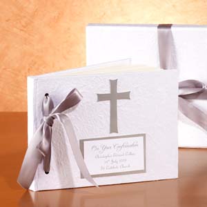 personalised Cross Design Photo Album - First