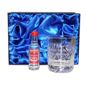 Personalised Crystal and Vodka Gift Set