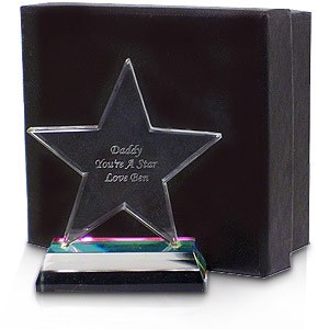 personalised Crystal Star