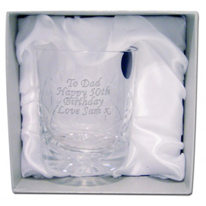 personalised Crystal Whisky Glass