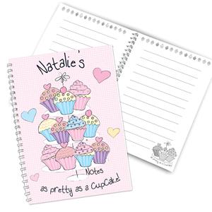 Personalised Cupcake - A5 Notebook