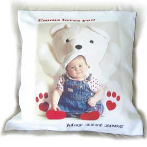 personalised Cushion Small With Pad
