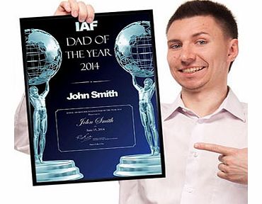 Personalised Dad of the Year Award