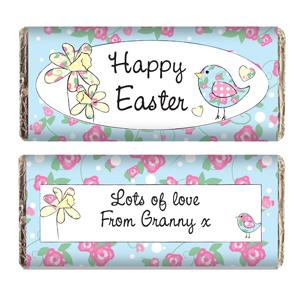Personalised Daffodil and Floral Chick Easter