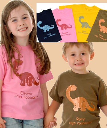Personalised DINOSAUR T-SHIRT