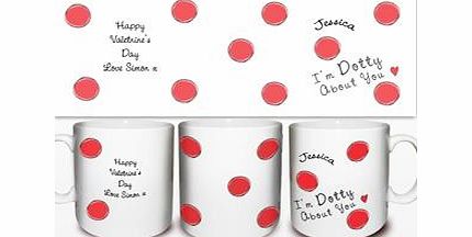 Personalised Dotty About You Mug
