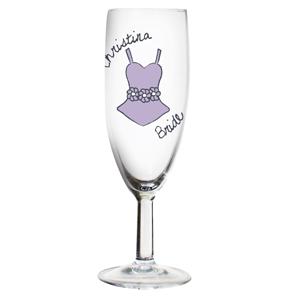 Dotty Wedding Bride Flute
