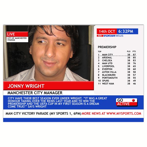 Personalised Dream Team Manager Cover