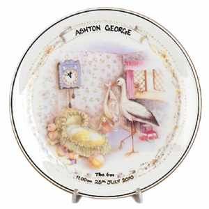 Personalised Early Days Birth Plate