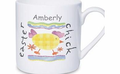 Personalised Easter Chick Mug