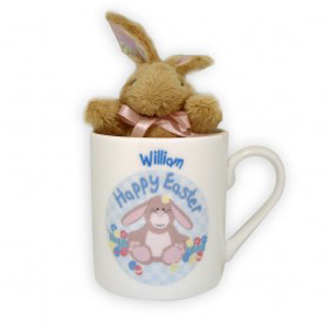 Personalised Easter Mug With Soft Toy