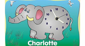 Personalised Elephant Shelf Clock