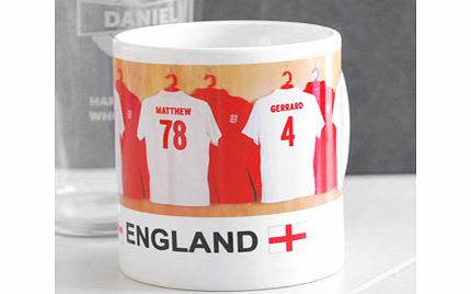 Personalised England Football Mug