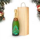 Personalised Engraved Christmas Champagne - Tree
