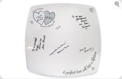 `erfect Love`Silver Anniversary Message Plate
