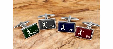 Personalised Executive Cricket Cufflinks