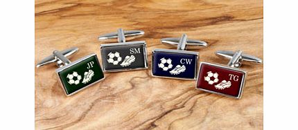 Personalised Executive Football Cufflinks