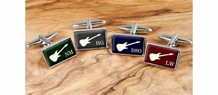 Personalised Executive Guitar Cufflinks