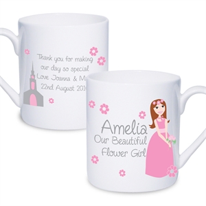 Personalised Fabulous Flower Girl Mug