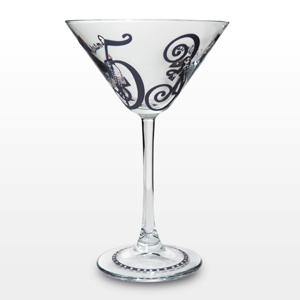 Personalised Fabulous Numbers Cocktail Glass