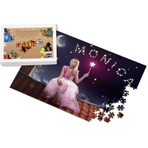 Personalised Fairy on Rooftop Jigsaw Puzzle