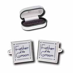 personalised Father of the Groom Cufflinks