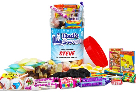 Personalised Fathers Day Sweetie Jar - Small