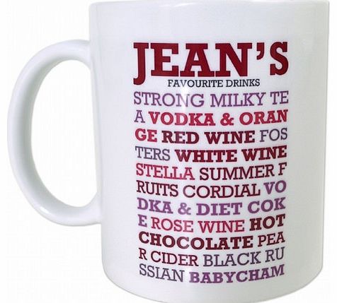 Personalised Favourite Drinks Mug