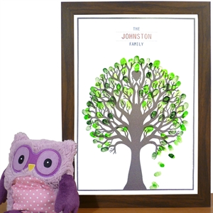 Fingerprint Family Tree Poster