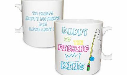 Personalised Fishing King Mug