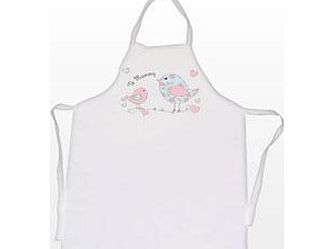 Personalised Floral Bird Apron
