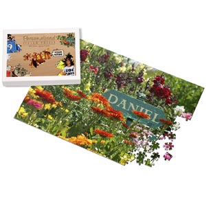 Personalised Flower Bed Jigsaw Puzzle