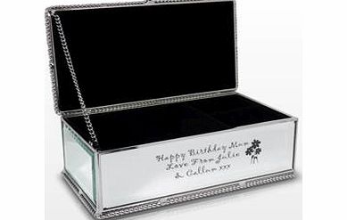Personalised Flowers Jewellery Box