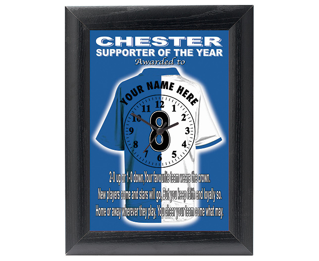 personalised Football Clock - Chester City