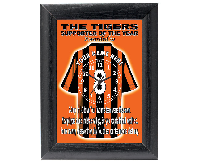 personalised Football Clock - Hull City (The