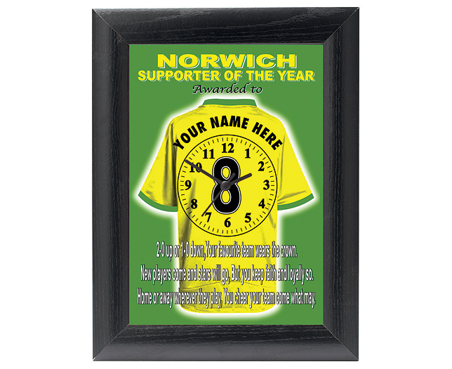 Football Clock - Norwich City