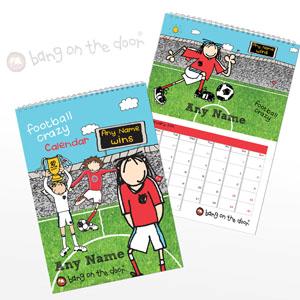 Personalised Football Crazy Calendar