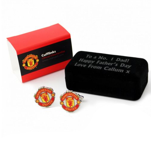 Personalised Football Cufflinks Manchester United