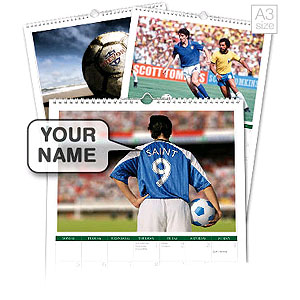 personalised Football Fan Calendar