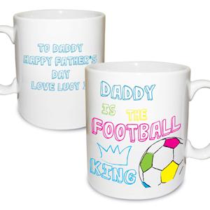 Personalised Football King Mug