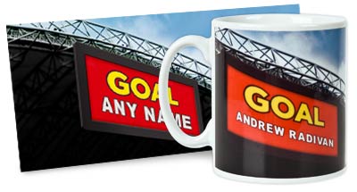 Personalised Football Mug - Goal Design