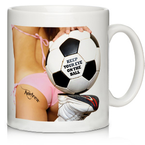 Personalised Football Tattoo Mug