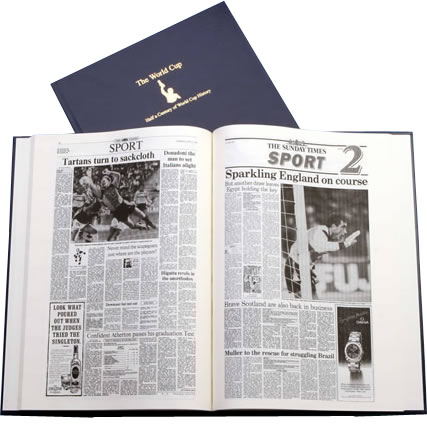 Personalised Football World Cup History Book