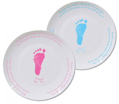 personalised Footprint Plate