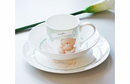 Personalised Forever Friends Baby Breakfast Set